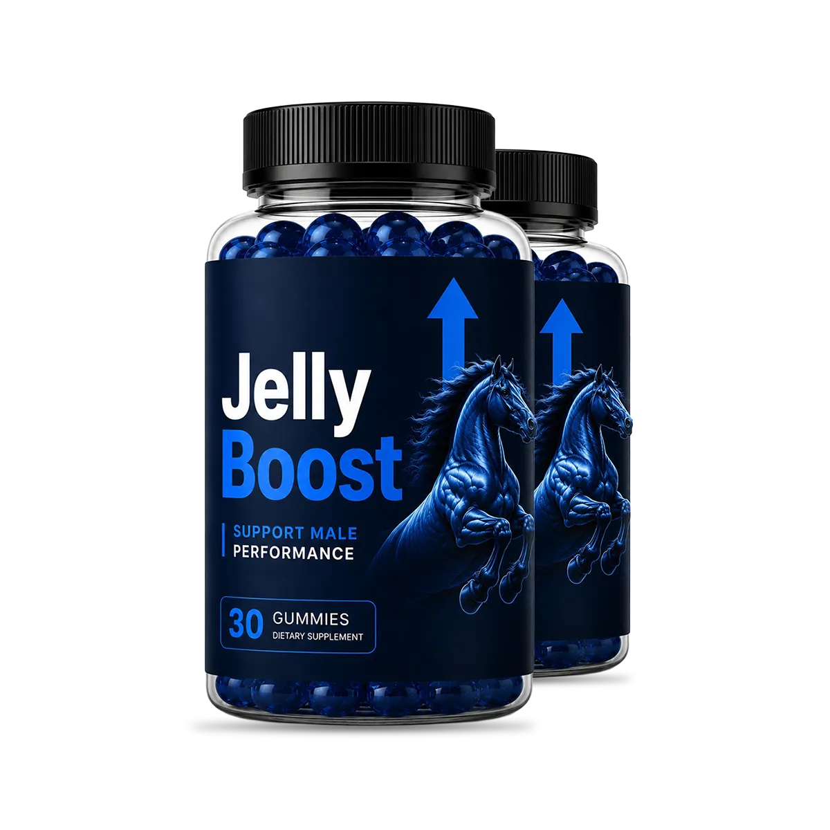 JellyBoost male performance gummy bottles